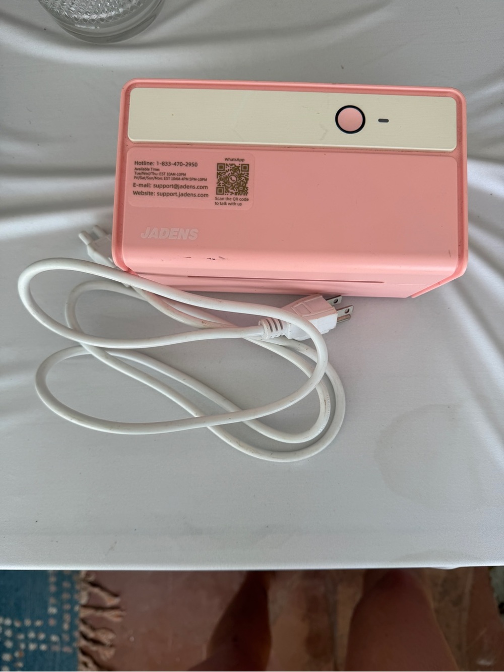 Jadens Pink Portable Bluetooth Thermal Printer